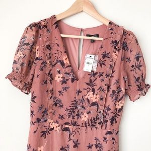 NWT Express hi/lo floral dress
